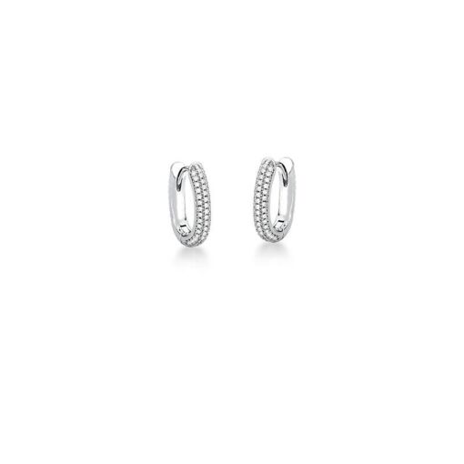 BRINCO ARGOLA CRAVEJADA DE ZIRCÔNIAS