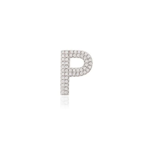 CHARM LETRA P ZIRCÔNIA