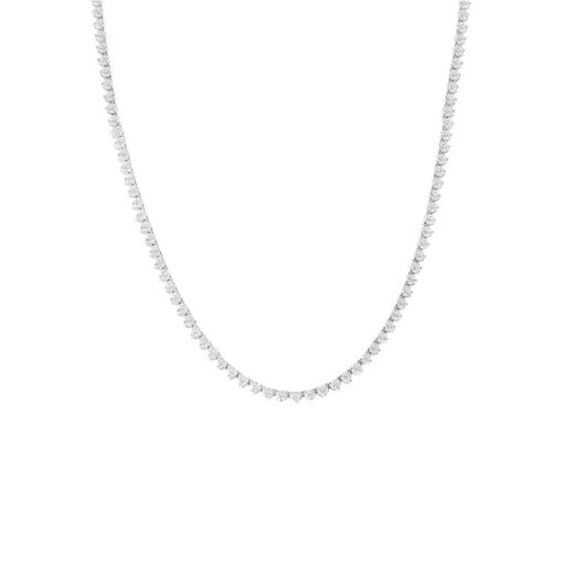 COLAR RIVIERA 2.5MM 3 PONTAS 42CM PRATA 925