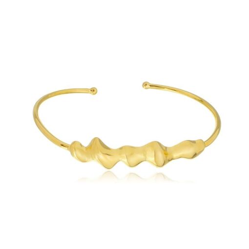 BRACELETE LINHA ORGÂNICO WAVY DOURADO