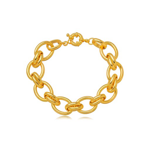 PULSEIRA CORRENTARIA LISA DOURADO