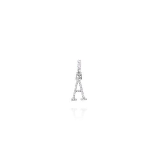 PINGENTE DE RIVIERA LETRA A