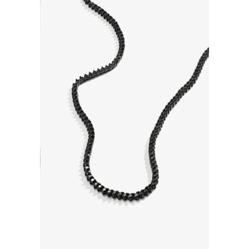 COLAR RIVIERA 3 GARRAS 3MM  BAN. A RODIO NEGRA