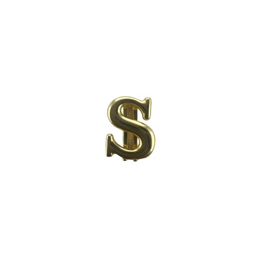 CHARM LETRA S DOURADO