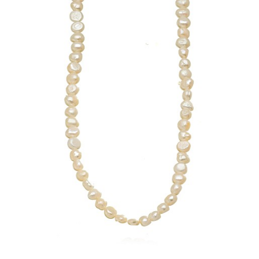 COLAR CHOKER PÉROLAS DOURADO