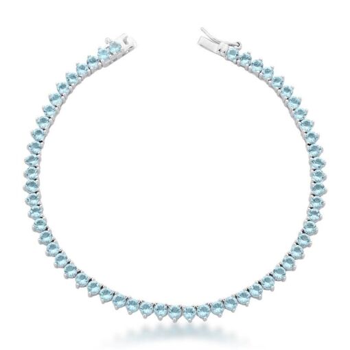 PULSEIRA RIVIERA PEDRA 3 GARRAS REDONDO 3MM 18CM BAN. A RODIO BR