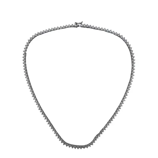 COLAR RIVIERA 2.5MM 3 GARRAS 40CM EM PRATA 925