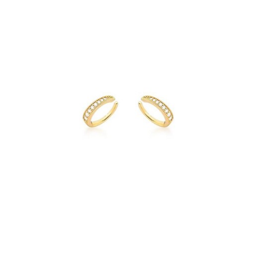 PIERCING VOLTA CRAVEJADO BANHADO A OURO