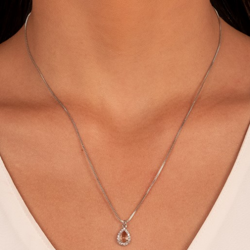 CONJUNTO PEDRA FUSION CLARA RÓDIO BRANCO