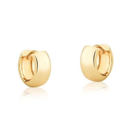 BRINCO ARGOLA LISA DECRESCENTE BANHADA A OURO