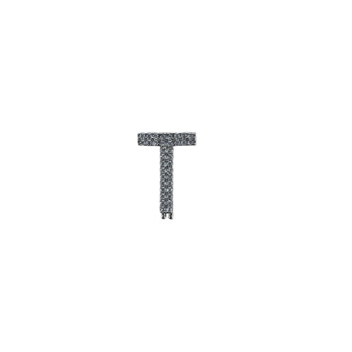 CHARM LETRA T ZIRCÔNIAS