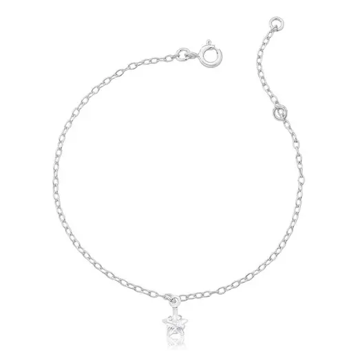 PULSEIRA ESTRELA 6MM PRATA