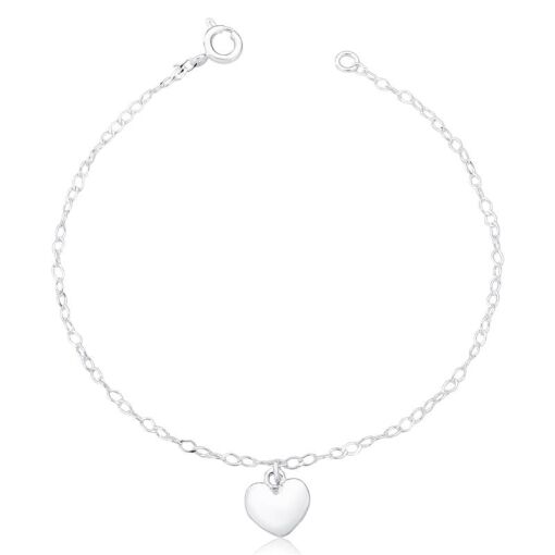 PULSEIRA PRATA UM CORAÇÃO
