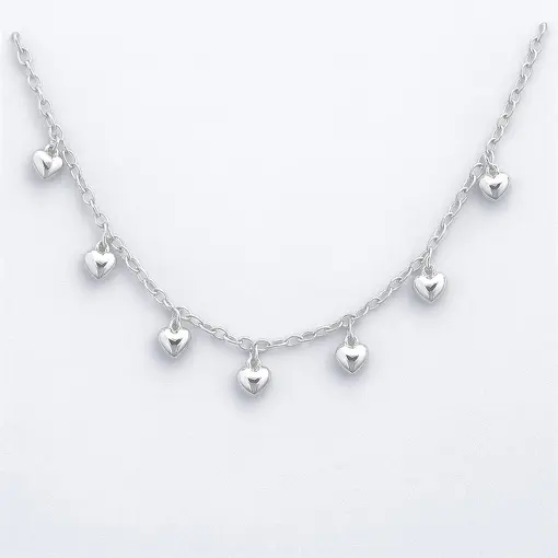 GAR685 PRATA CORAÇÃO PENDURADOS