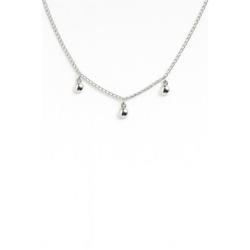 GARGANTILHA DE PRATA CHOKER COM 3 CÍRCULOS