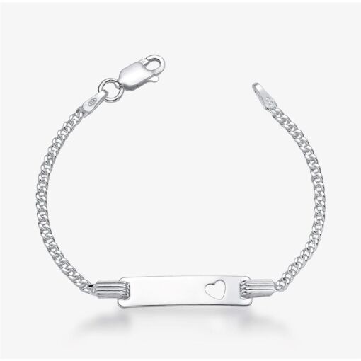 PULSEIRA PRATA INFANTIL CHAPA