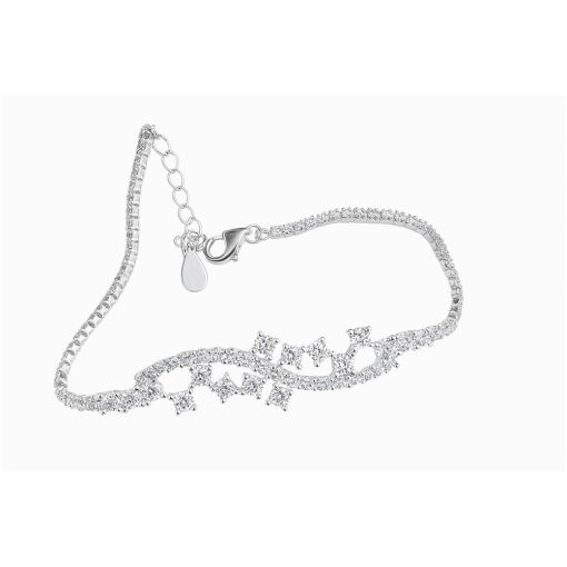 PULSEIRA PRATA COM ZIRCONIA