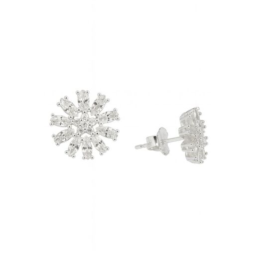 BRINCO DE PRATA FLOR DE LUZ