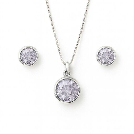 CONJUNTO DE PRATA LAVANDA