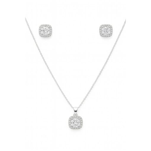 CONJUNTO DE PRATA QUADRADO