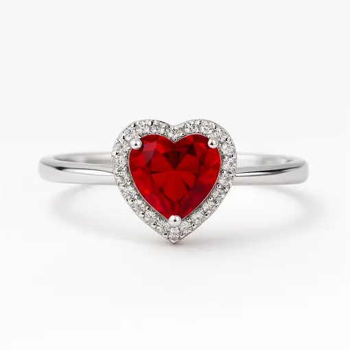 AN430 CORAÇÃO COR RUBI