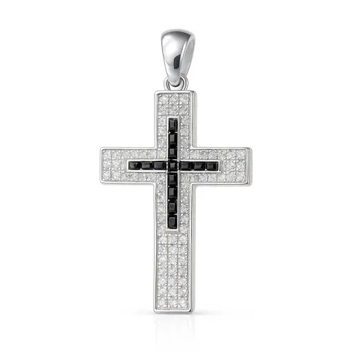 PG230 CRUZ PEDRAS PRETAS E ZIRCÔNIA