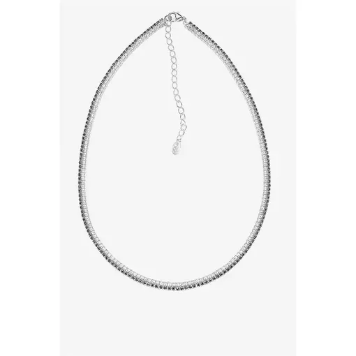 GAR110 RIVIERA CHOKER PRETA E BRANCA