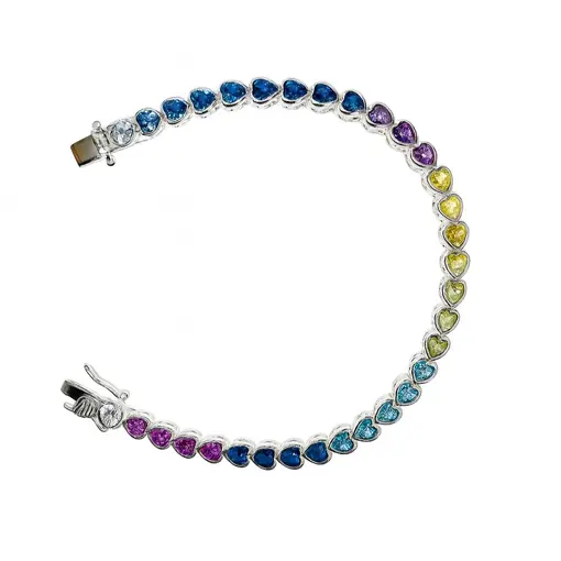 PUL107 RIVIERA CORAÇÕES COLORIDOS TONS FRIOS