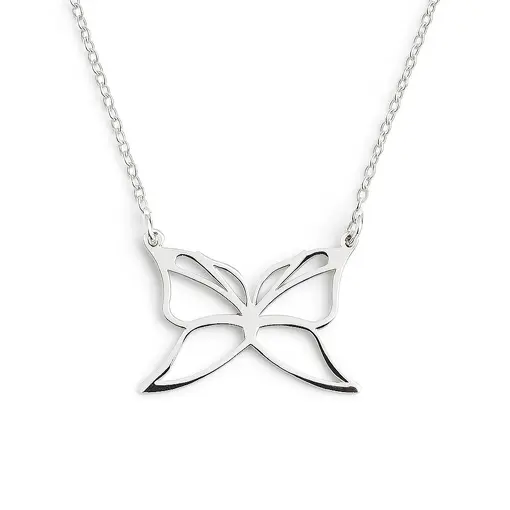 GAR163 PRATA BORBOLETA