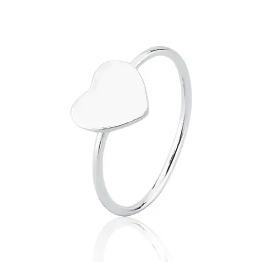 PIERCING PRATA CORACAO LISO