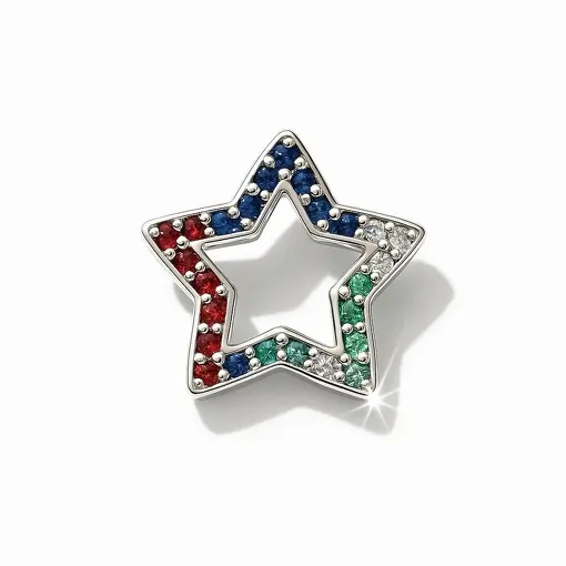 BER 511 ESTRELA COM ZIRCÔNIA COLORIDA