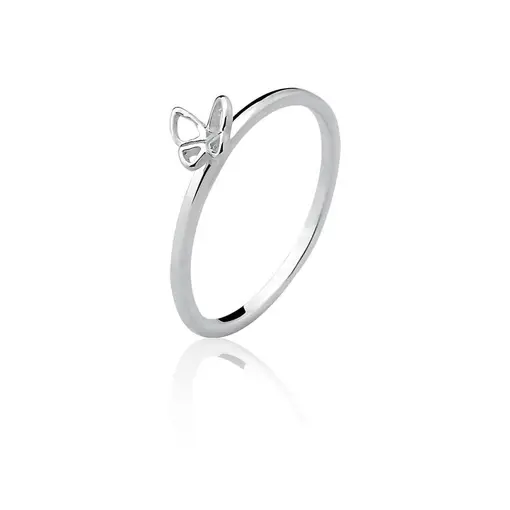 745ANEL PRATA BORBOLETA