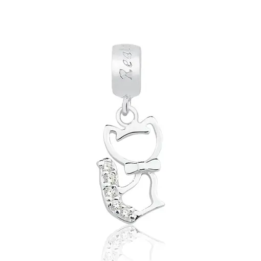 868BERLOQUE PRATA GATINHO CRAVEJADO