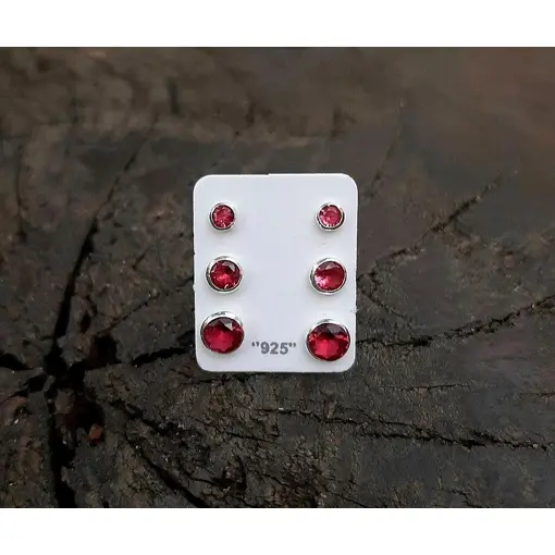 BRINCO TRIO EMBUTIDO CEREJA