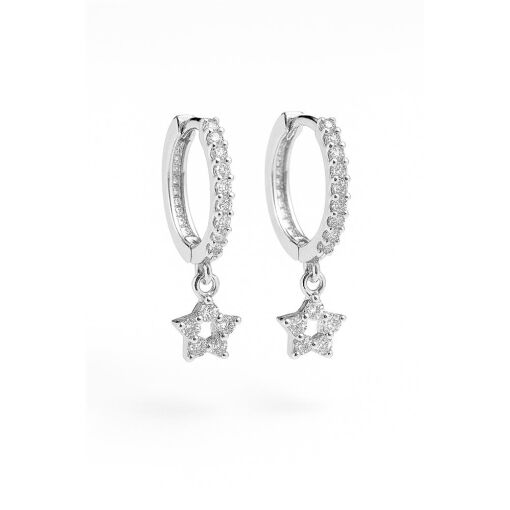 ARGOLA DE PRATA COM ESTRELA