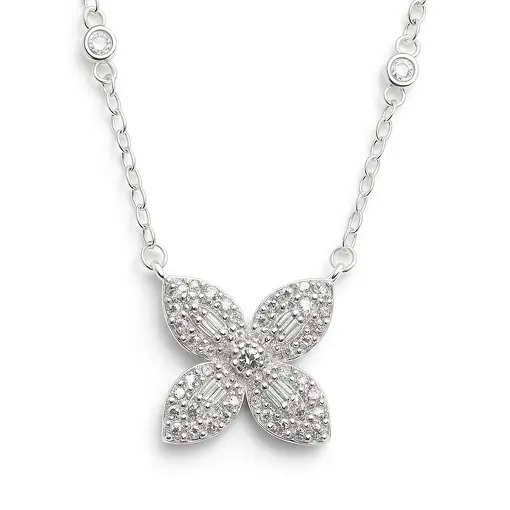 GAR201 FLOR BRILHANTE ZIRCÔNIA