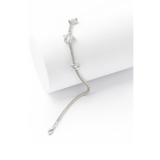 PULSEIRA DE PRATA RIVIERA 3 GOTAS