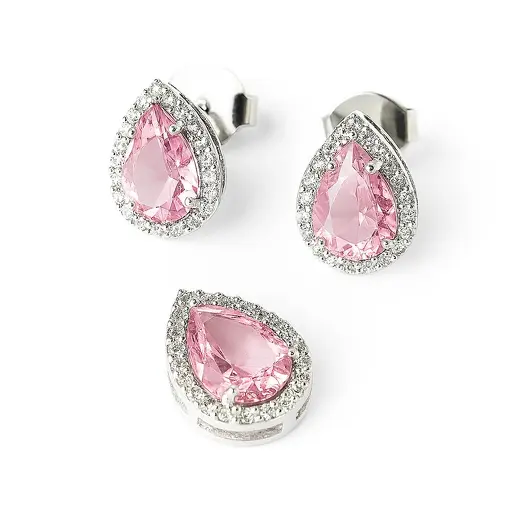 CONJ248 GOTA COR ROSA