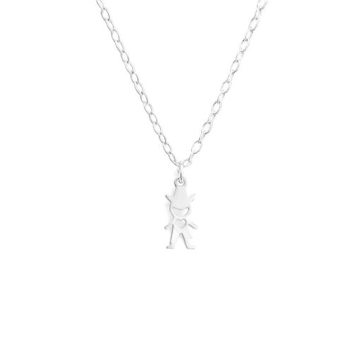 PULSEIRA PRATA COM PINGENTE DE MENINO