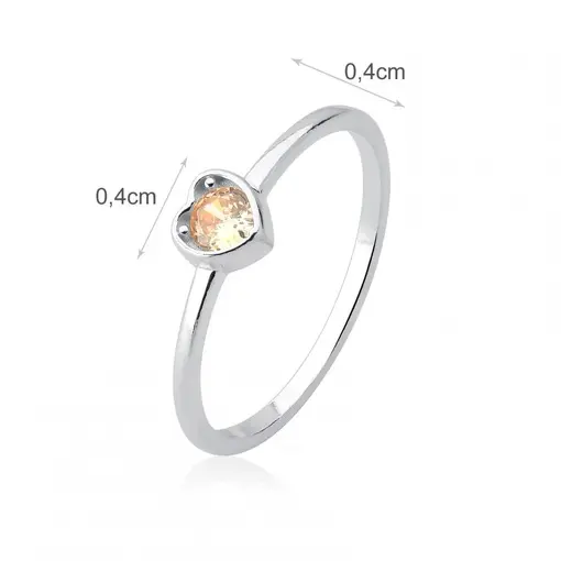 1193ANEL CORACAO AMARELO