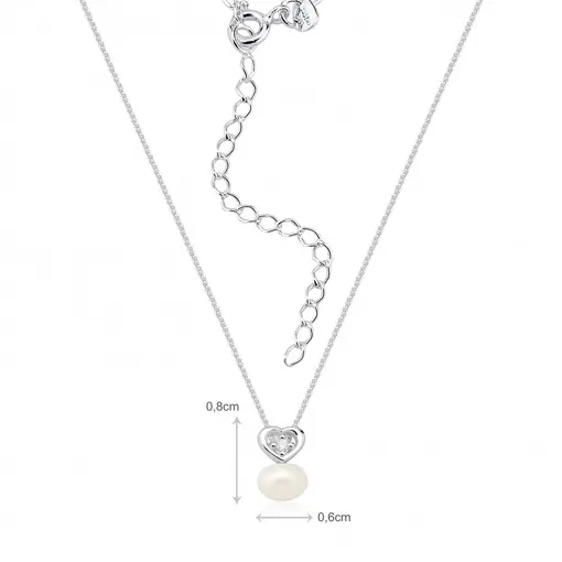 849GARGANTILHA CORACAO E PEROLA BIWA 6,00mm