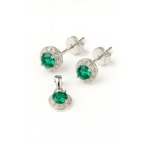 CONJUNTO PRATA REDONDO