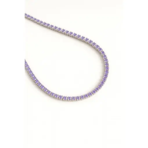 GAR 457 PRATA CHOKER RIVIERA ROXO