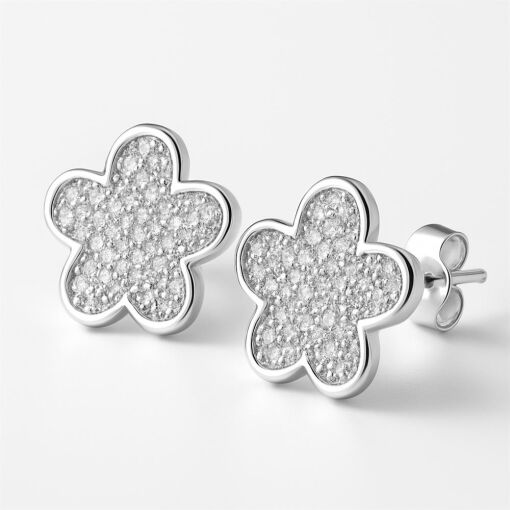 BRINCO DE PRATA FLOR DOCE