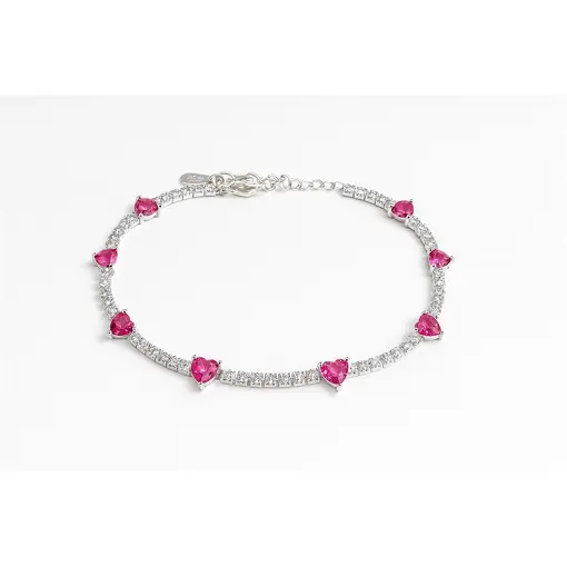 PUL463 PRATA RIVIERA CORAÇÃO ROSA