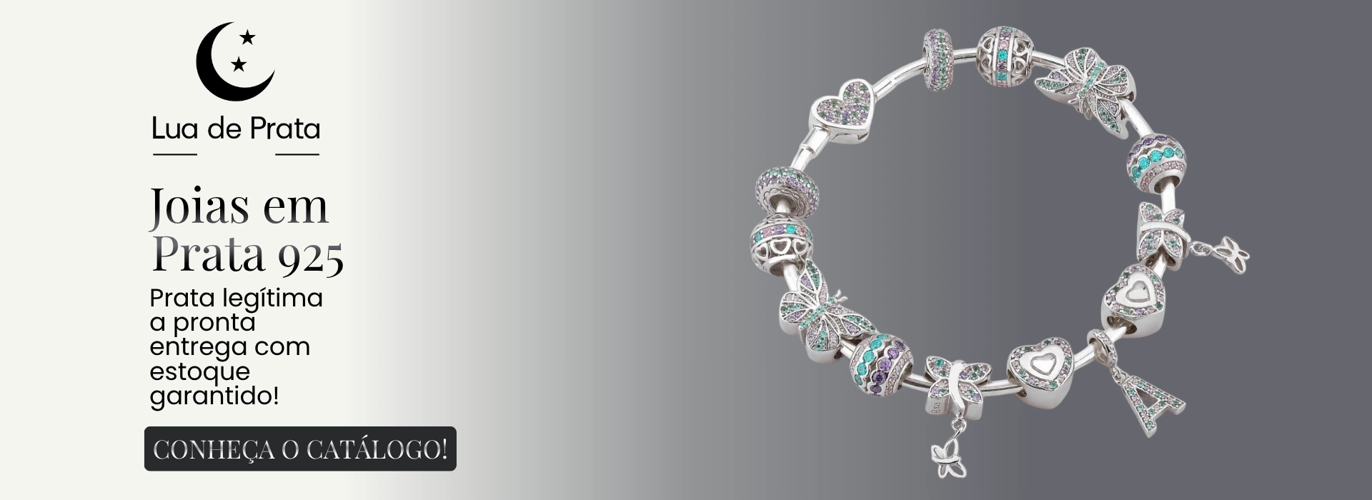 LUA DE PRATA, joias em prata 925. Prata Legítima a pronta entrega com estoque garantido! Conhece o catalgo