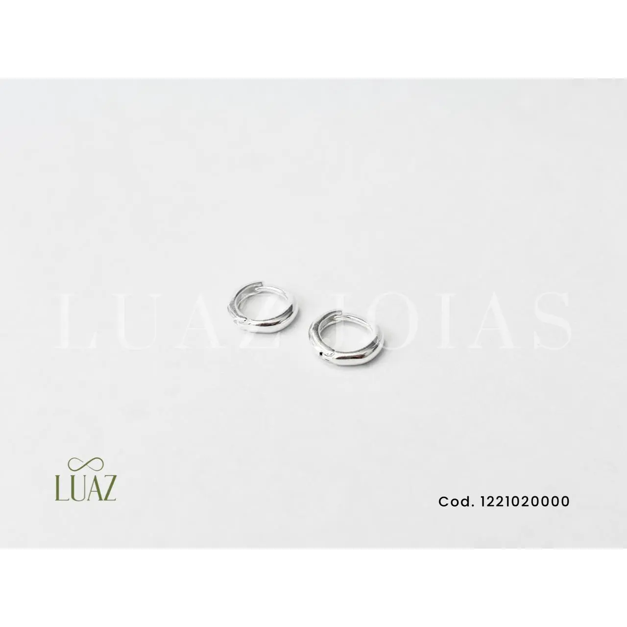 Brinco Argola click Abaulada Lisa M