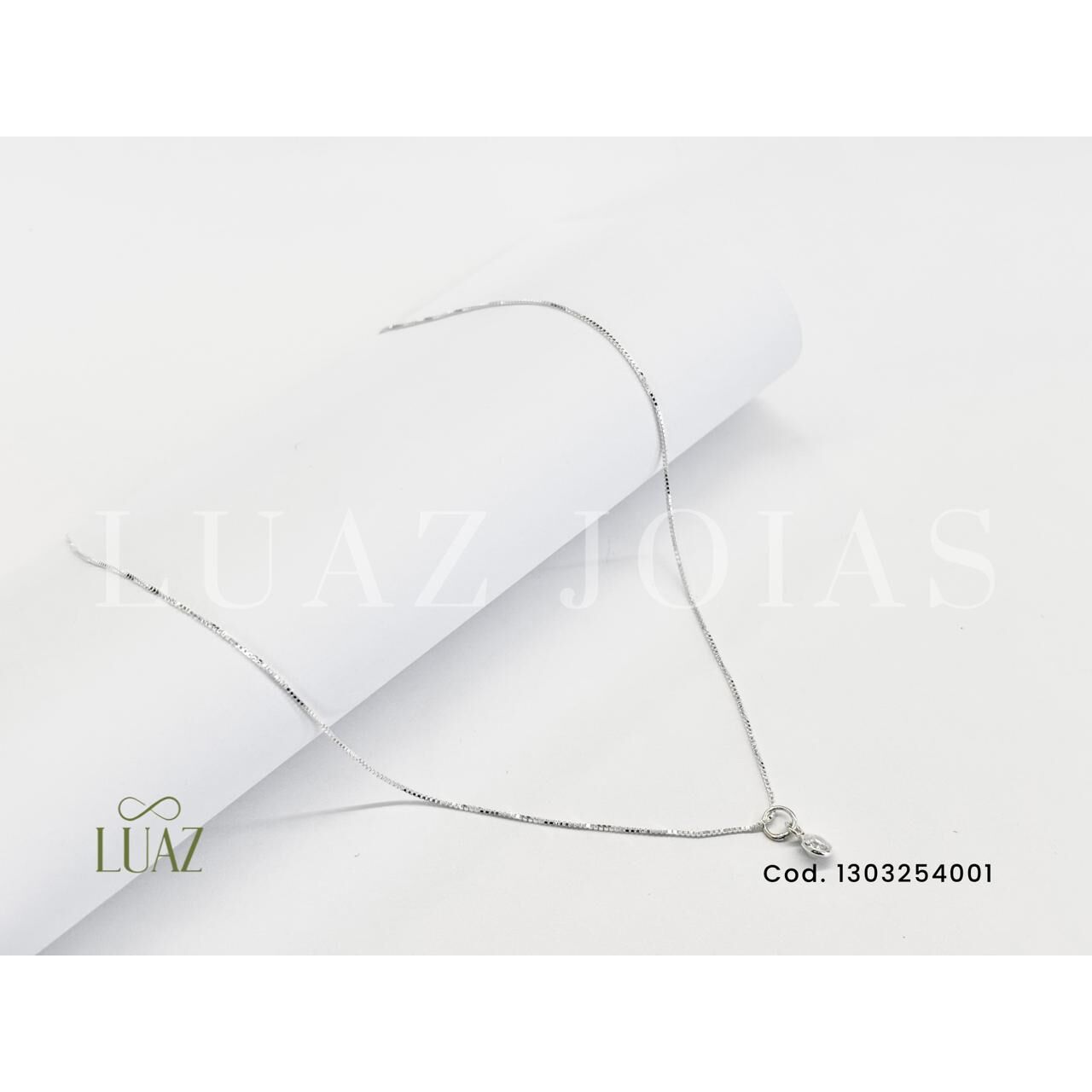 Gargantilha Veneziana + Pingente Zircônia