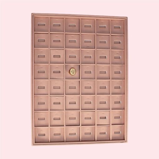 BANDEJA COM 48 TAGS LARGA C/ TAMPA PARA ANEIS