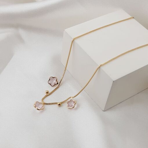 Conjunto de flor Cravejado